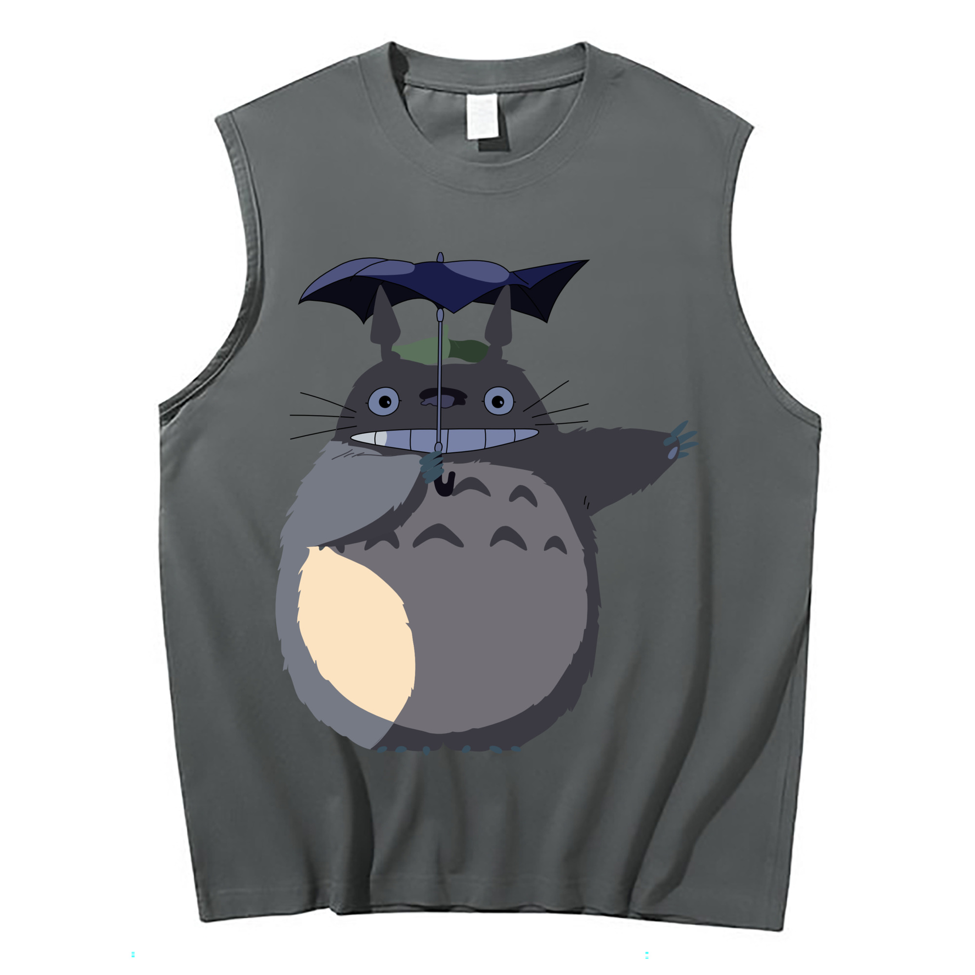 （画像用） となりのトトロ 草壁メイ 草壁サツキ My Neighbor Totoro Satsuki Kusakabe Mei Kusakabe コットン100％タンクトップ（フロントプリント）